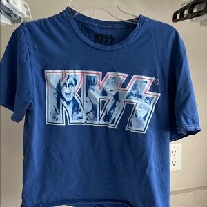Kiss Blue Short Sleeve Graphic Tee